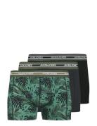 Jack & J S Jacezra Leaves Trunks 3 Pack Jnr Grön