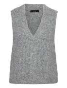 Vero Moda Vmnovah Rib Sl V-Neck Vest Noos Grå