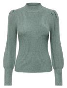 ONLY Onlkatia L/S Highneck Pullover Knt Noos Blå