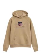 GANT Archive Shield Hoodie Beige
