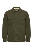 Anerkjendt Akoscar Boiled Wool Overshirt Grön