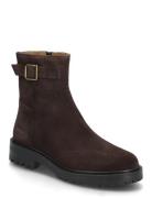 ANGULUS Booties - Flat - With Zipper Brun