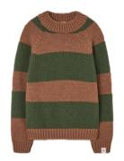 THE ANIMALS OBSERVATORY Stripes Brown Boxfish Sweater Brun