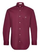 GANT Reg Classic Poplin Shirt Burgundy