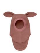 Huttelihut Balaclava Ears Wool Rosa