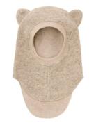Huttelihut Balaclava Ears Wool Beige