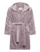 Rosemunde Kids Rhflurry Kids Hooded Fleece Robe Lila