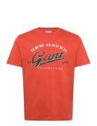 GANT Graphic Ss T-Shirt Orange