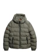 Superdry Hooded Sports Puffer Jacket Grå