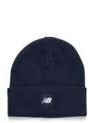 New Balance Cuffed Beanie Flying Nb Logo Marinblå