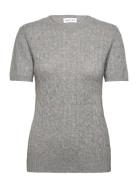 Davida Cashmere T-Shirt Cable Grå