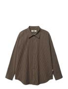 Woodbird Wbbecca Stripe Shirt Brun