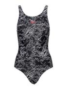 Speedo Speedo Boom Allover Muscleback Black/White 32 Svart