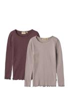 Wheat 2 Rib T-Shirt L/S Reese Rosa
