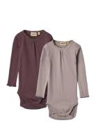 Wheat 2 Rib Body L/S Lotta Lila