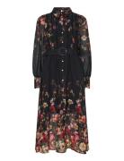 YAS Yasromantica Ls Long Dress - Show Svart