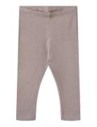 Wheat Rib Leggings Maddy Grå
