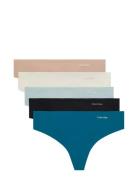 Calvin Klein Thong 5Pk Svart