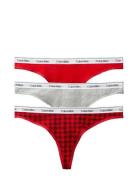 Calvin Klein Thong 3Pk Röd