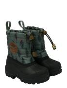 Mikk-line Winter Boot Aop Khaki Green
