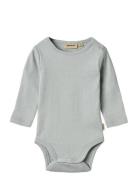 Wheat Body L/S Spencer Grå