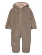 Huttelihut Pram Suit Wool Teddy W. Lin. Beige