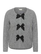 Kaffe Curve Kcmaia Knit Cardigan Grå