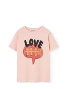 THE ANIMALS OBSERVATORY Love Rooster T-Shirt Rosa