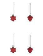 House Doctor Julepynt, Hdheart And Star, Rød Röd