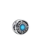 Pandora Marvel Arc Reactor Sterling Silver Charm With Blue Enamel Silv...