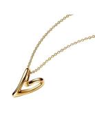Pandora Heart Pendant 14K Gold-Plated Necklace Guld
