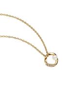 Pandora 14K Gold-Plated Collier With White Treated Freshwater Cultured...