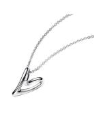 Pandora Heart Pendant Sterling Silver Necklace Silver