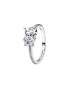 Pandora Disney Stitch Sterling Silver Ring With Clear Cubic Zirconia A...