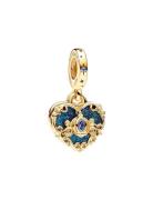 Pandora Disney Cinderella Heart 14K Gold-Plated Double Dangle With Fan...