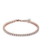 Pandora 14K Rose Gold-Plated Bracelet With Clear Cubic Zirconia Rosa