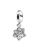 Pandora Dragonfly Sterling Silver Double Dangle With Clear Cubic Zirco...