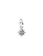 Pandora Star Sterling Silver Mini Dangle With Clear Cubic Zirconia Sil...