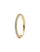 Pandora 14K Gold-Plated Ring With Clear Cubic Zirconia Guld