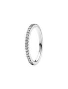Pandora Sterling Silver Ring With Clear Cubic Zirconia Silver