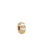 Pandora 14K Gold-Plated Clip With Clear Cubic Zirconia, Shimmering Whi...
