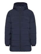 Calvin Klein Ls Bonded Chnnld Long Hooded Puf Marinblå