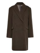 Weekday Over D Knee-Length Wool-Blend Coat Brun