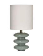 House Doctor Bordlampe, Hdstep, S, Lyseblå;Råhvid Vit