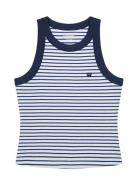 Wrangler Ringer Tank Marinblå