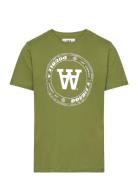 WOOD WOOD Ola Tirewall T-Shirt Gots Grön