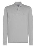 Tommy Hilfiger L/S Liquid Cotton Reg Polo Grå