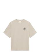 WOOD WOOD Wwliam Tee Aacomp 25074 Beige