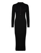 French Connection Mari L/S Collared Midi Dress Svart