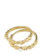 Pilgrim Shift Ring Gold-Plated Guld